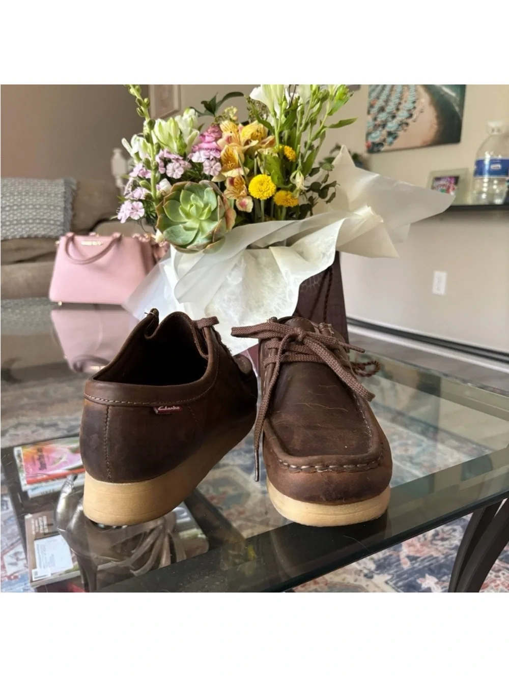 Clarks Brown Leather Men’s Casual Boat Shoes